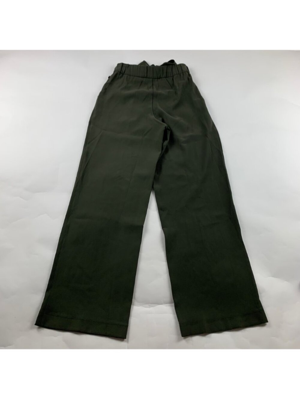 Lululemon Dark Olive Noir Belted High Rise Wide Leg Trouser 4 - Picture 5 of 6